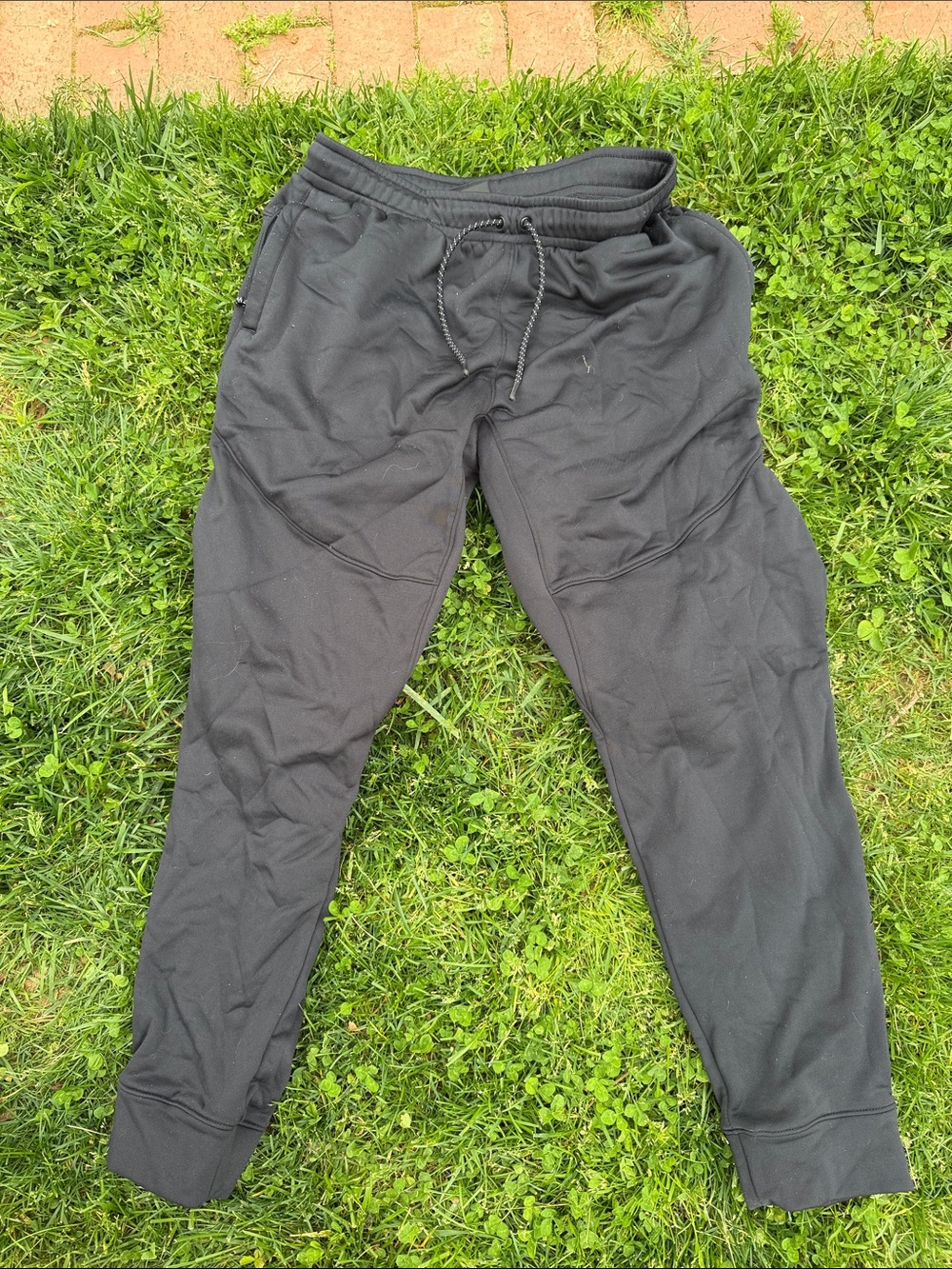 all in motion Black Men's Fleece Joggers with Drawstring